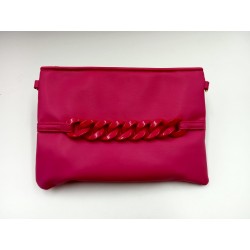 CARTERA DE MANO FUCSIA...